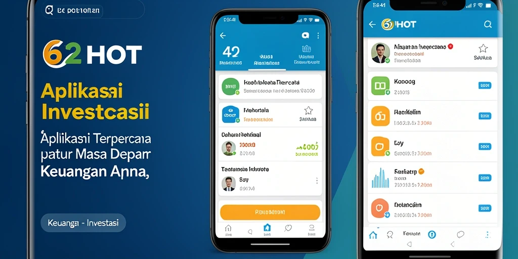 Tampilan antarmuka aplikasi Investasi 62HOT yang menarik.