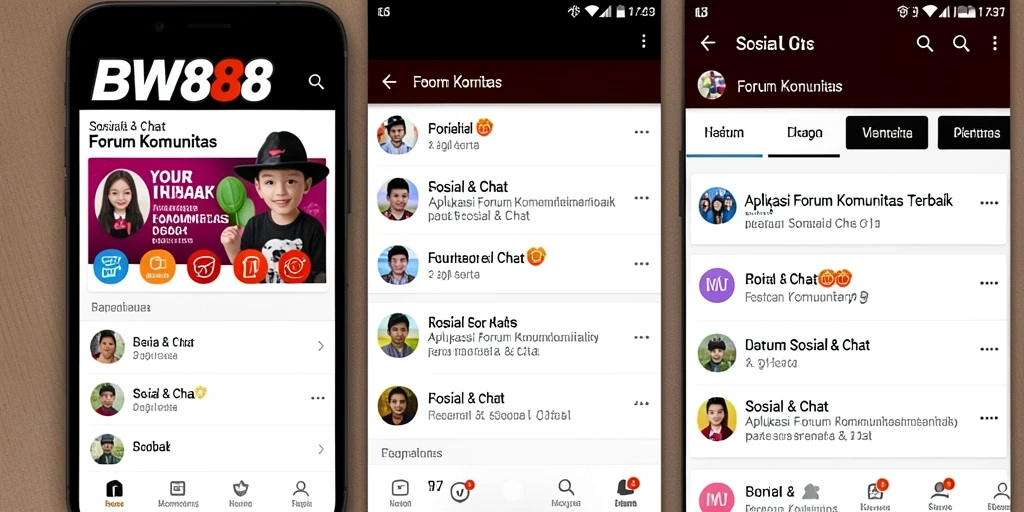 Tampilan antarmuka Forum Komunitas BW888 yang menarik dan bersahabat.