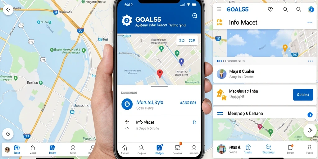 Tampilan antarmuka pengguna GOAL55 yang informatif dan intuitif.