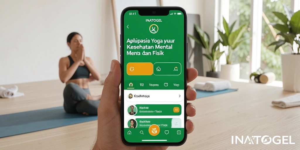 Tampilan antarmuka INATOGEL yang menawan untuk latihan yoga.